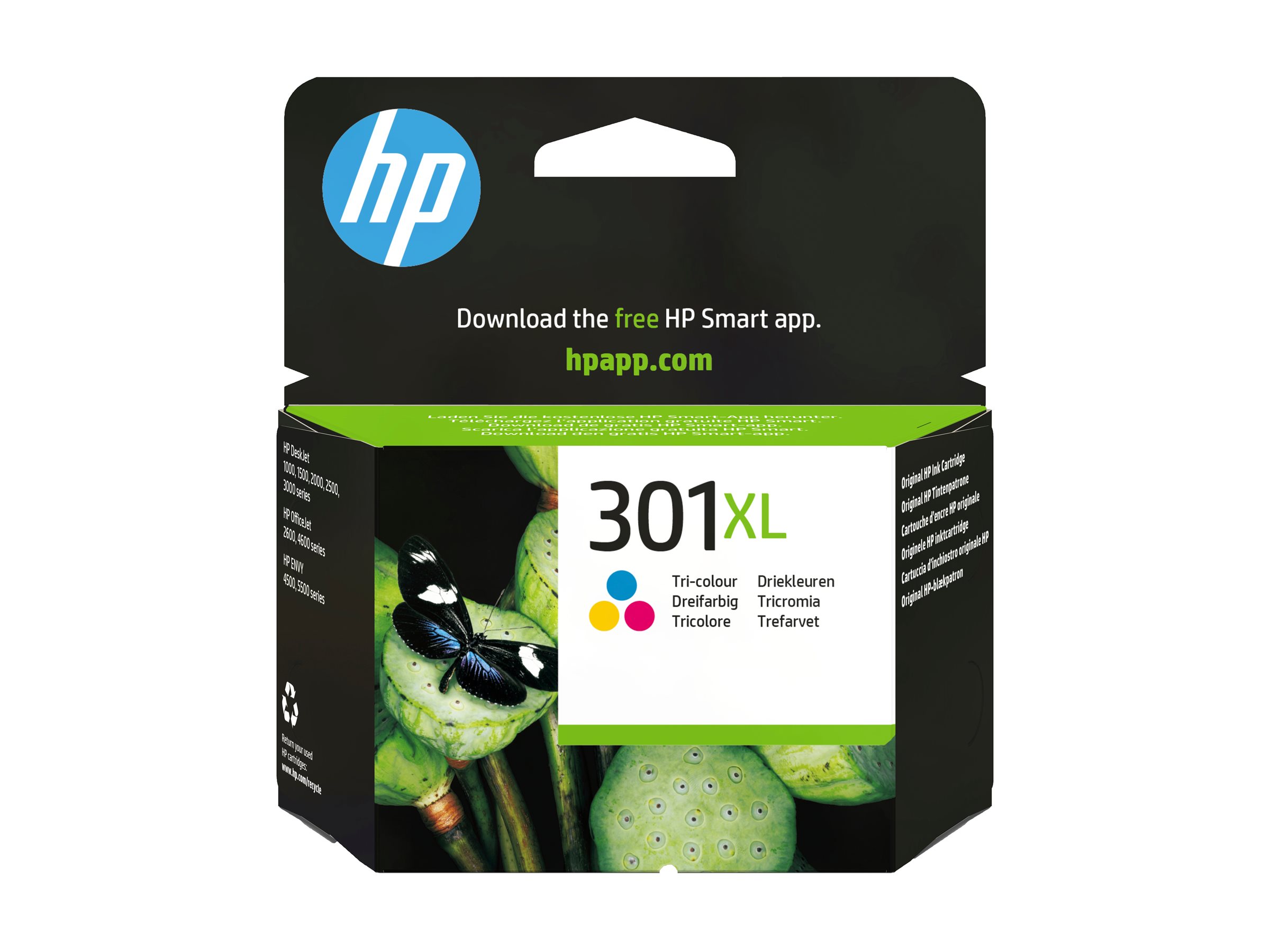 HP 301XL High Yield Tri-color Original ink cartridge