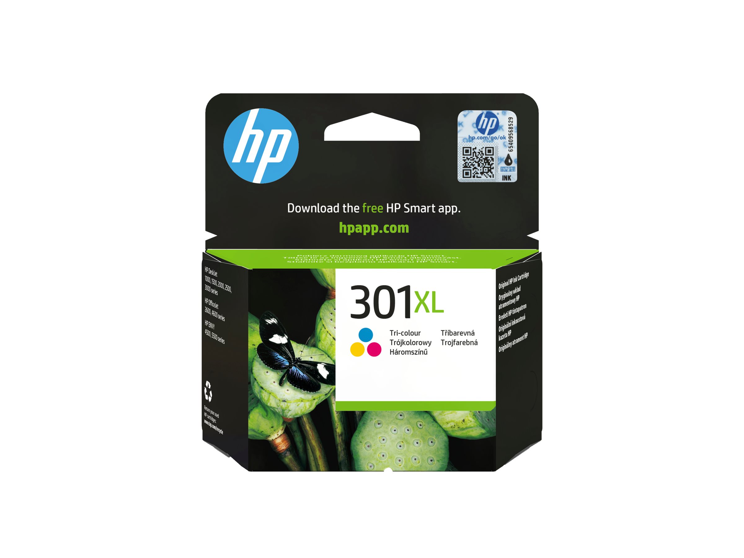HP 301XL High Yield Tri-color Original ink cartridge