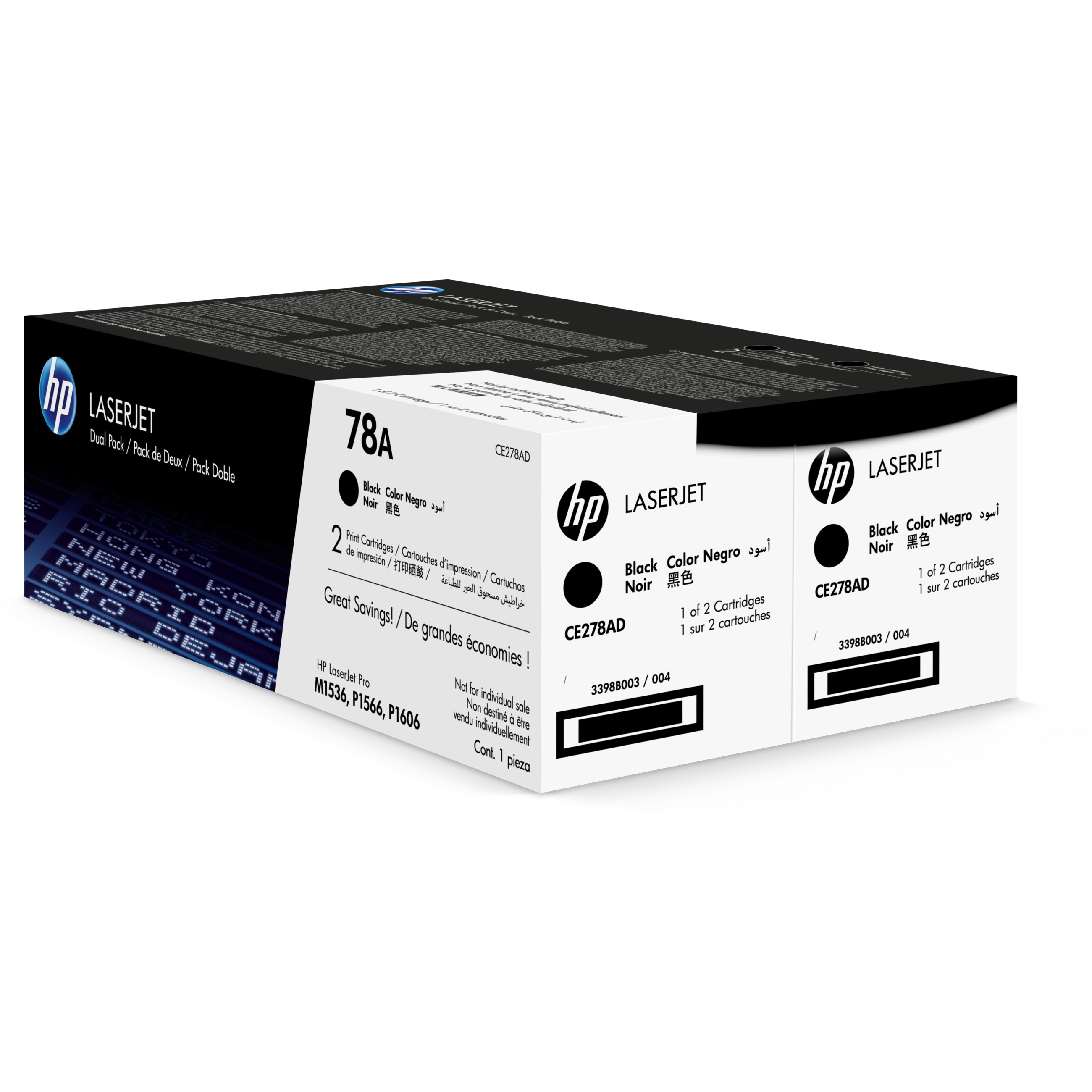 HP 78A 2er-Pack Schwarz Original LaserJet Tonerkartuschen