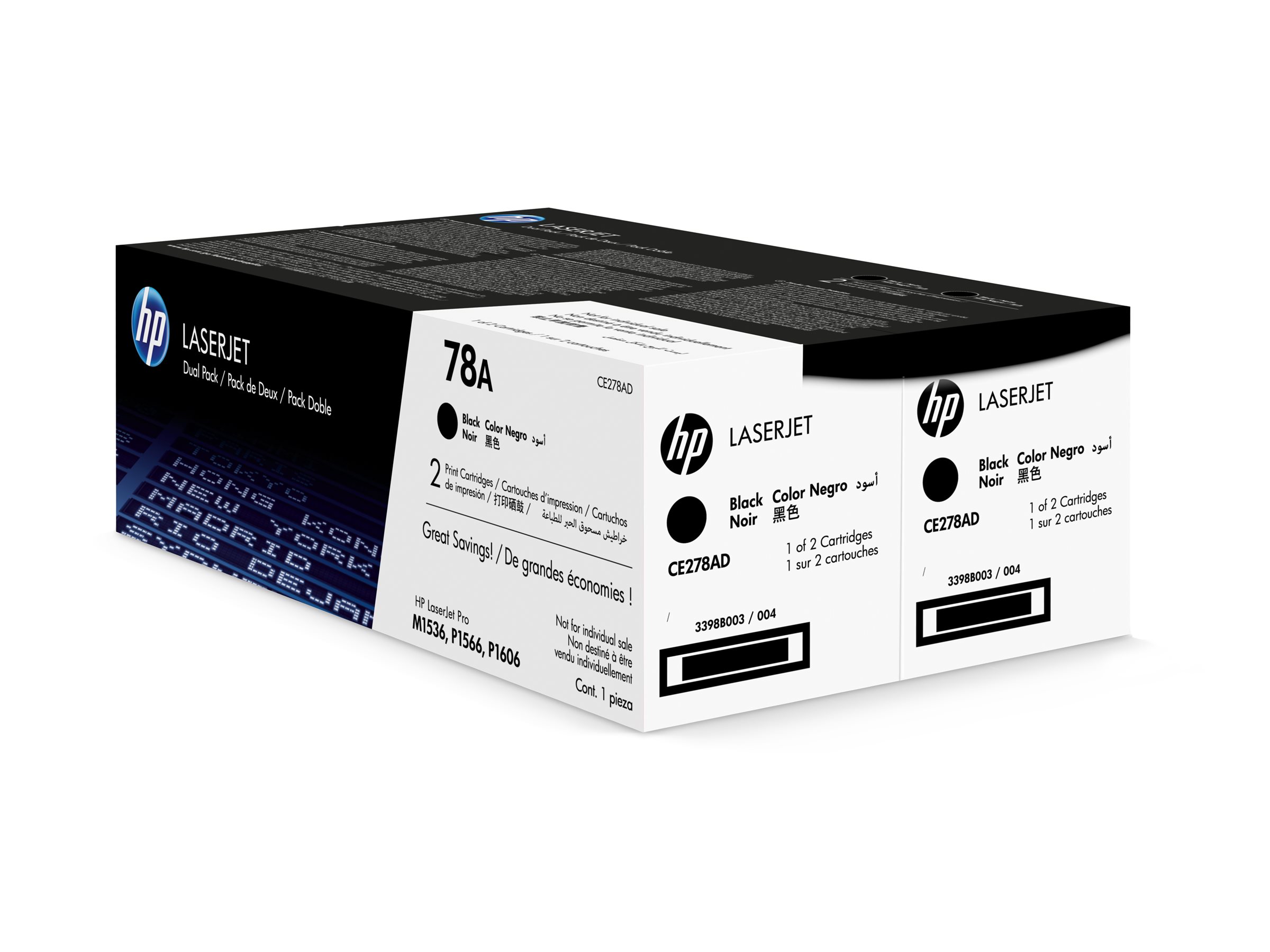 HP 78A 2er-Pack Schwarz Original LaserJet Tonerkartuschen