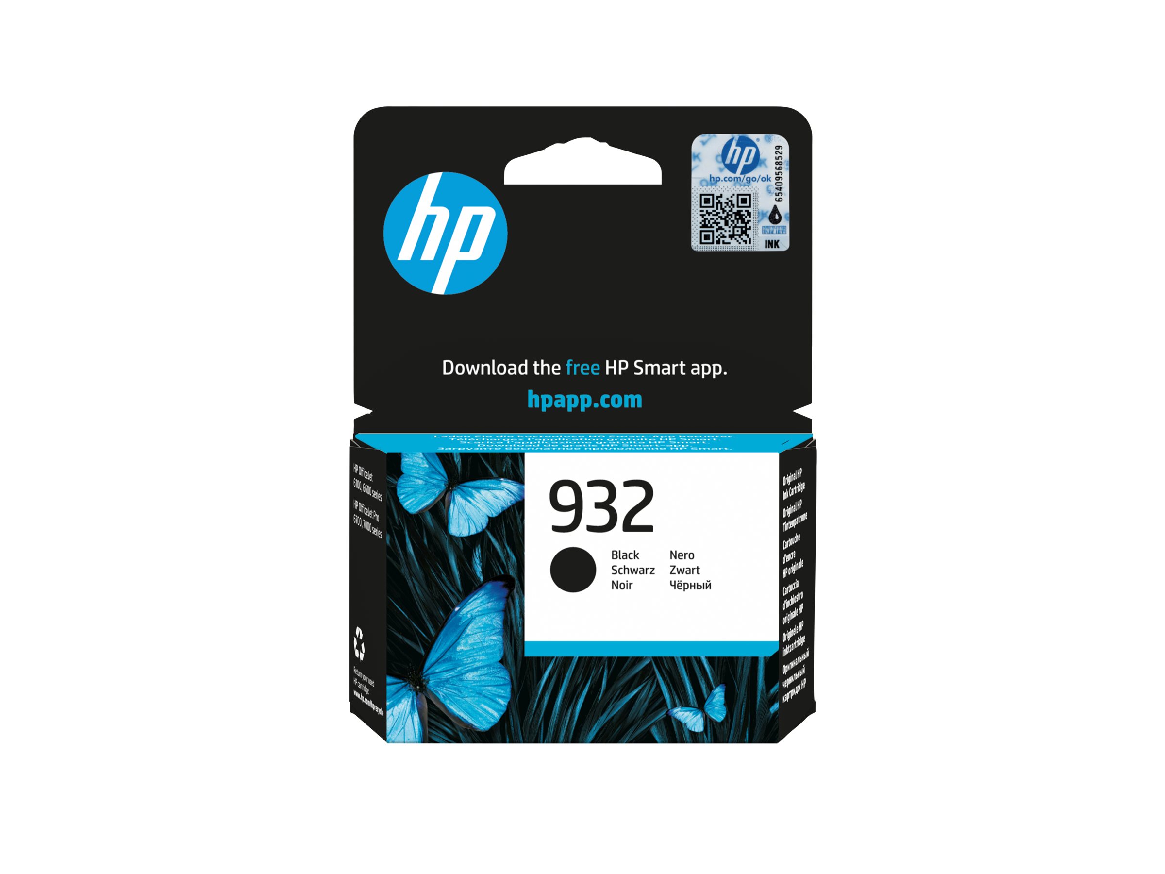 HP 932 Schwarz Original Tintenpatrone