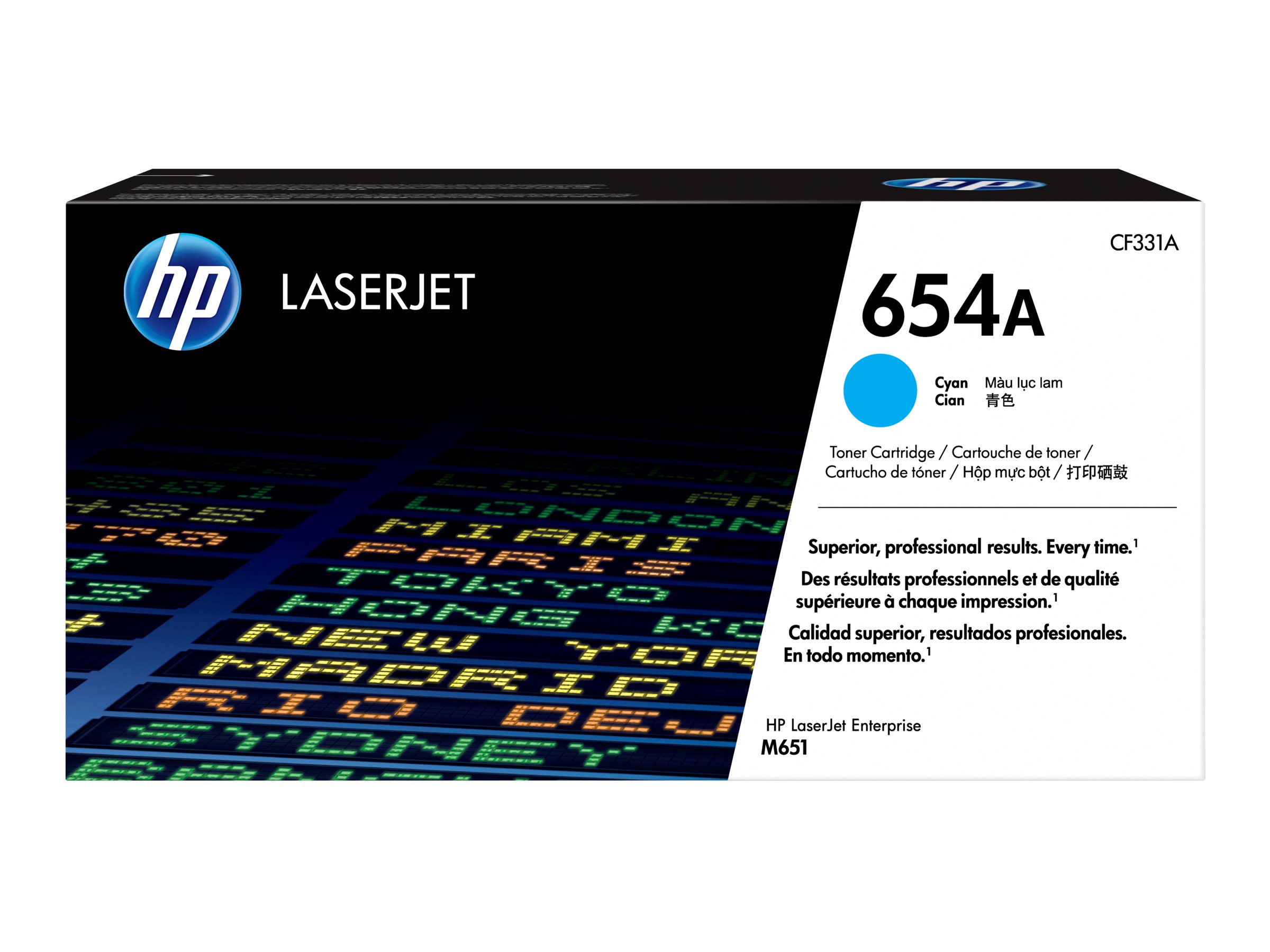 HP 654A Cyan Toner