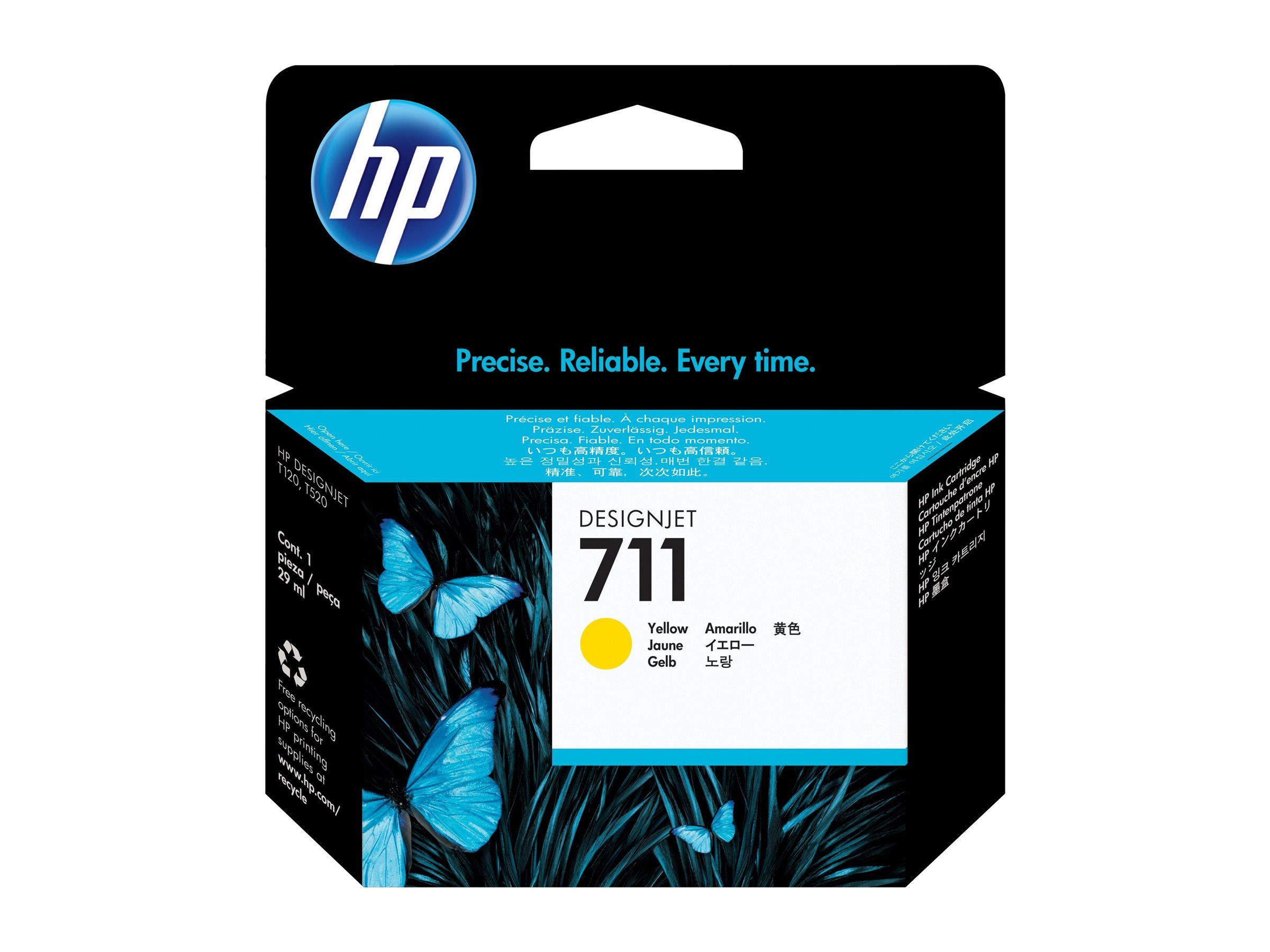 HP 711 Gelb DesignJet Tintenpatrone, 29 ml