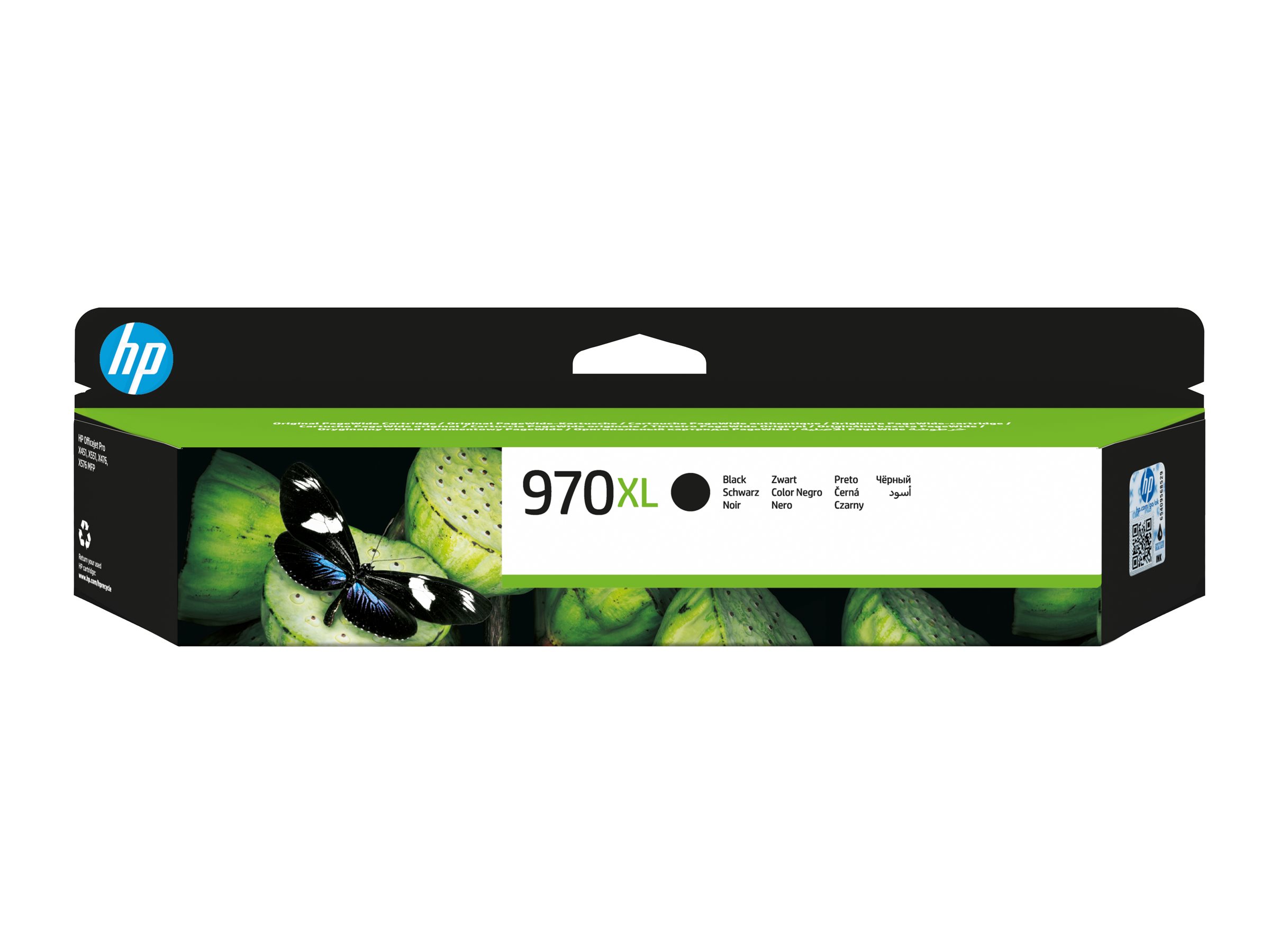 HP 970XL Schwarz Original Tintenpatrone mit hoher Reichweite