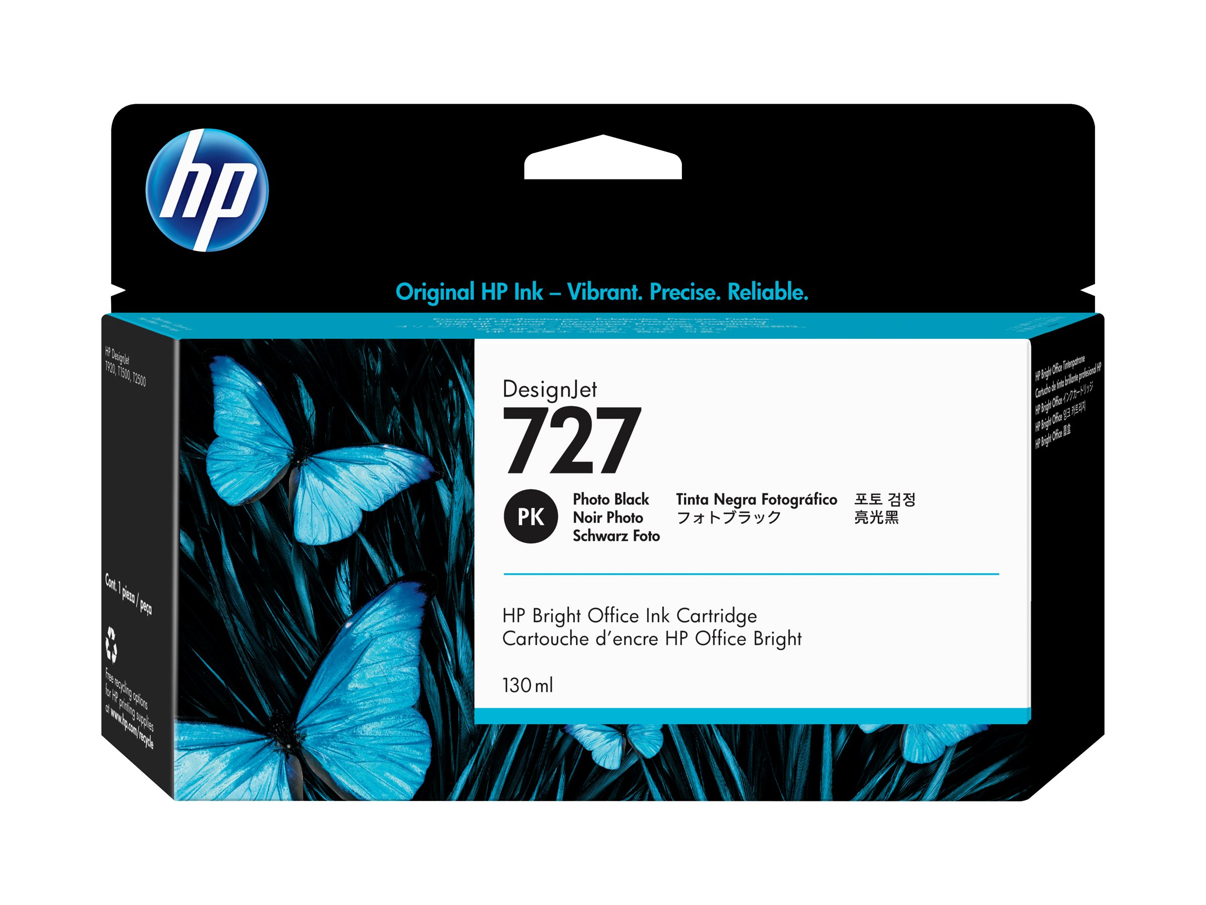 HP 727 Ink Photo Black 130ml T920 T1500