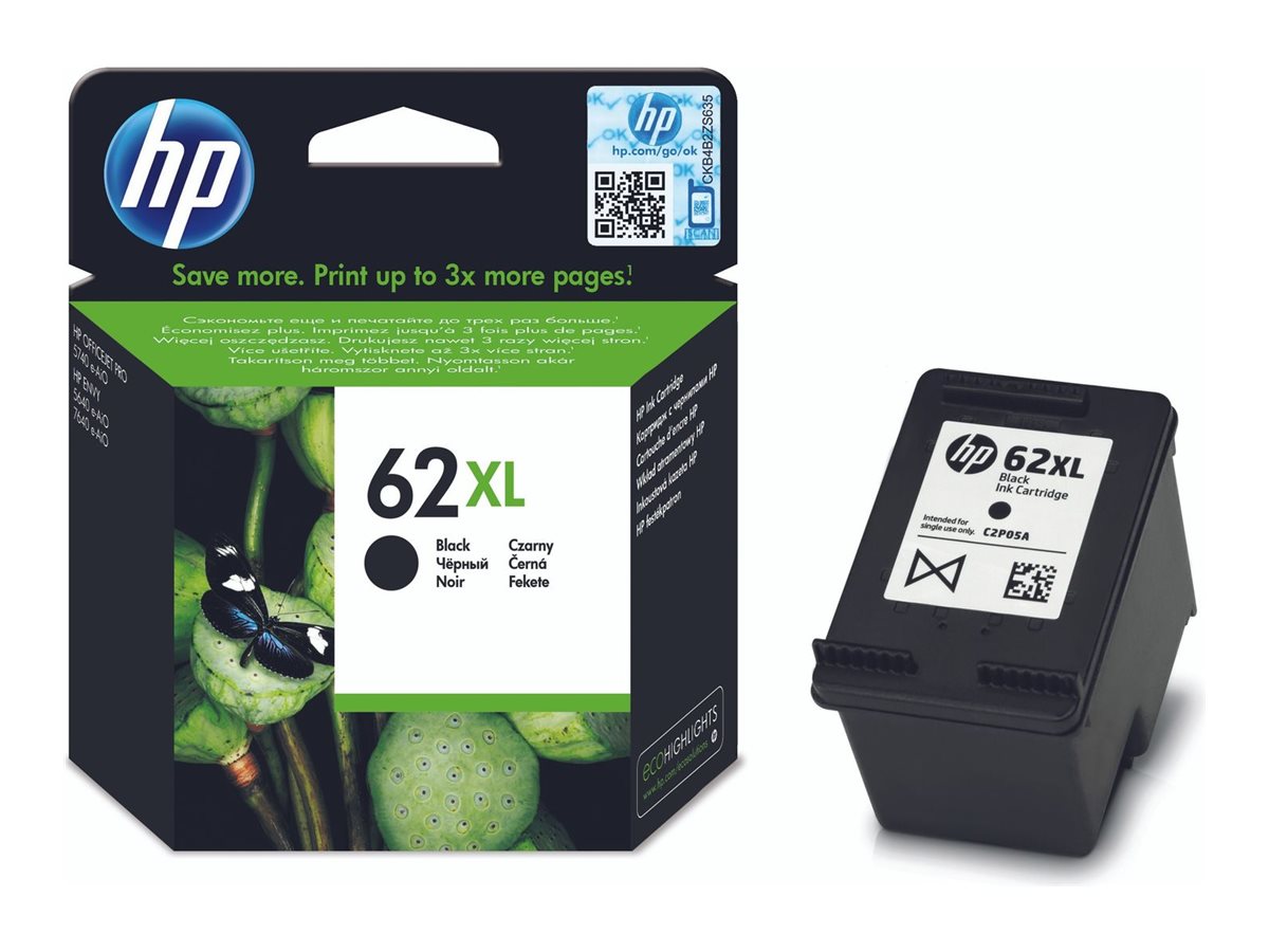 HP 62XL High Yield Black Original ink cartridge
