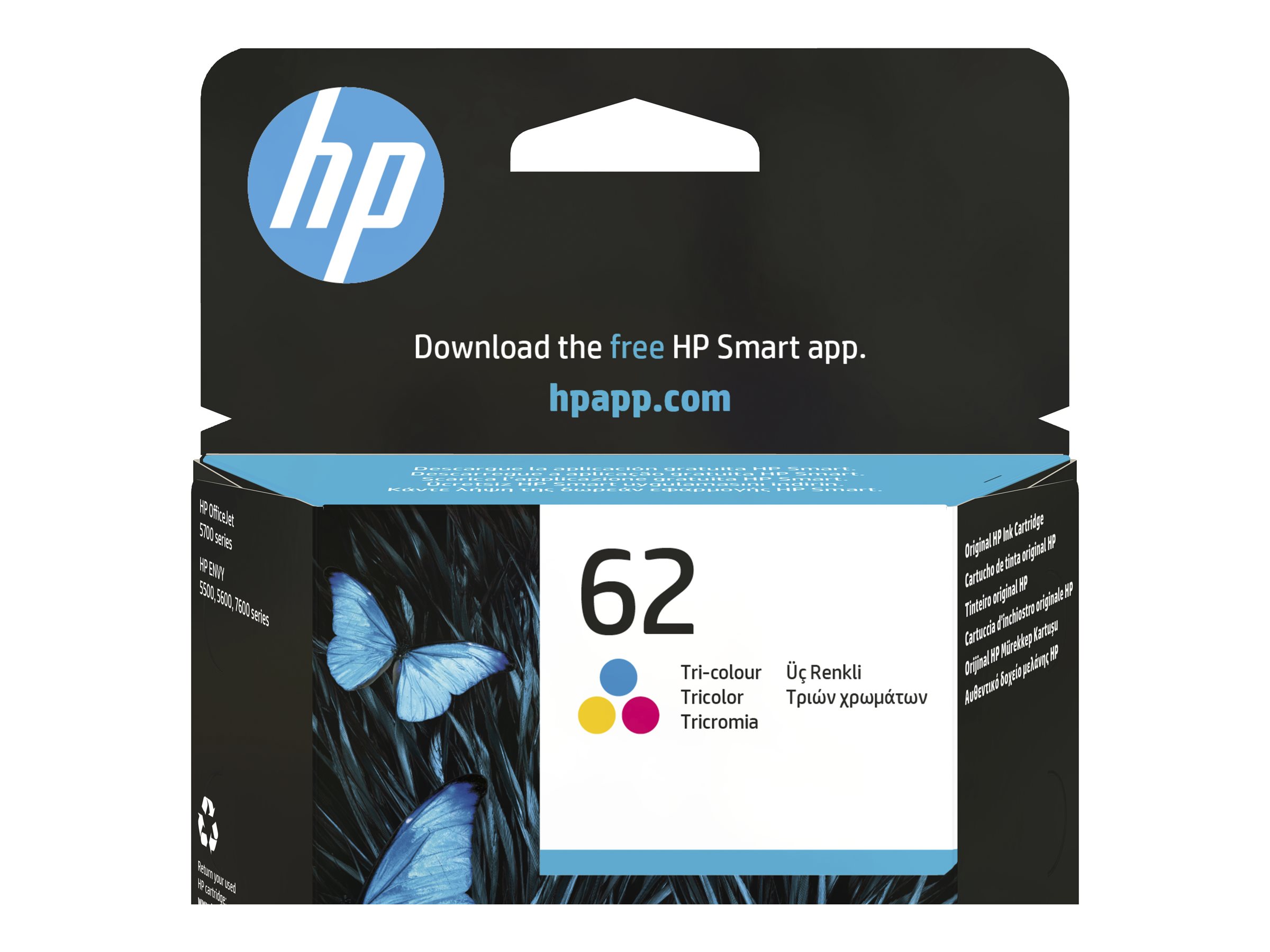 HP 62       Dreifarbig          Tintenpatrone