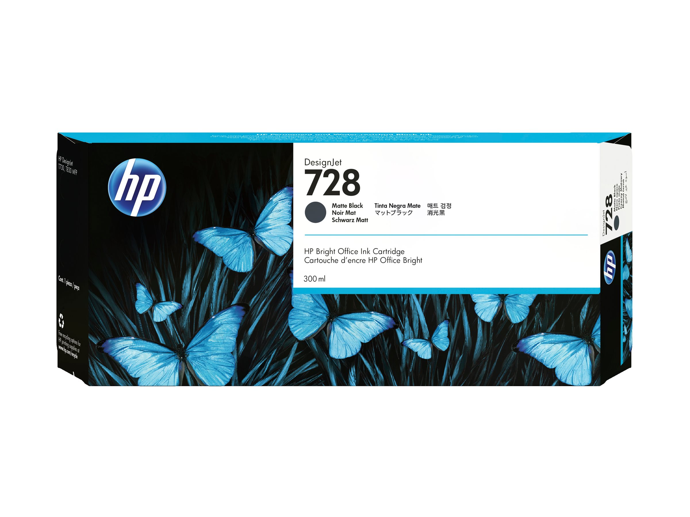HP 728 300-ml Matte Noir