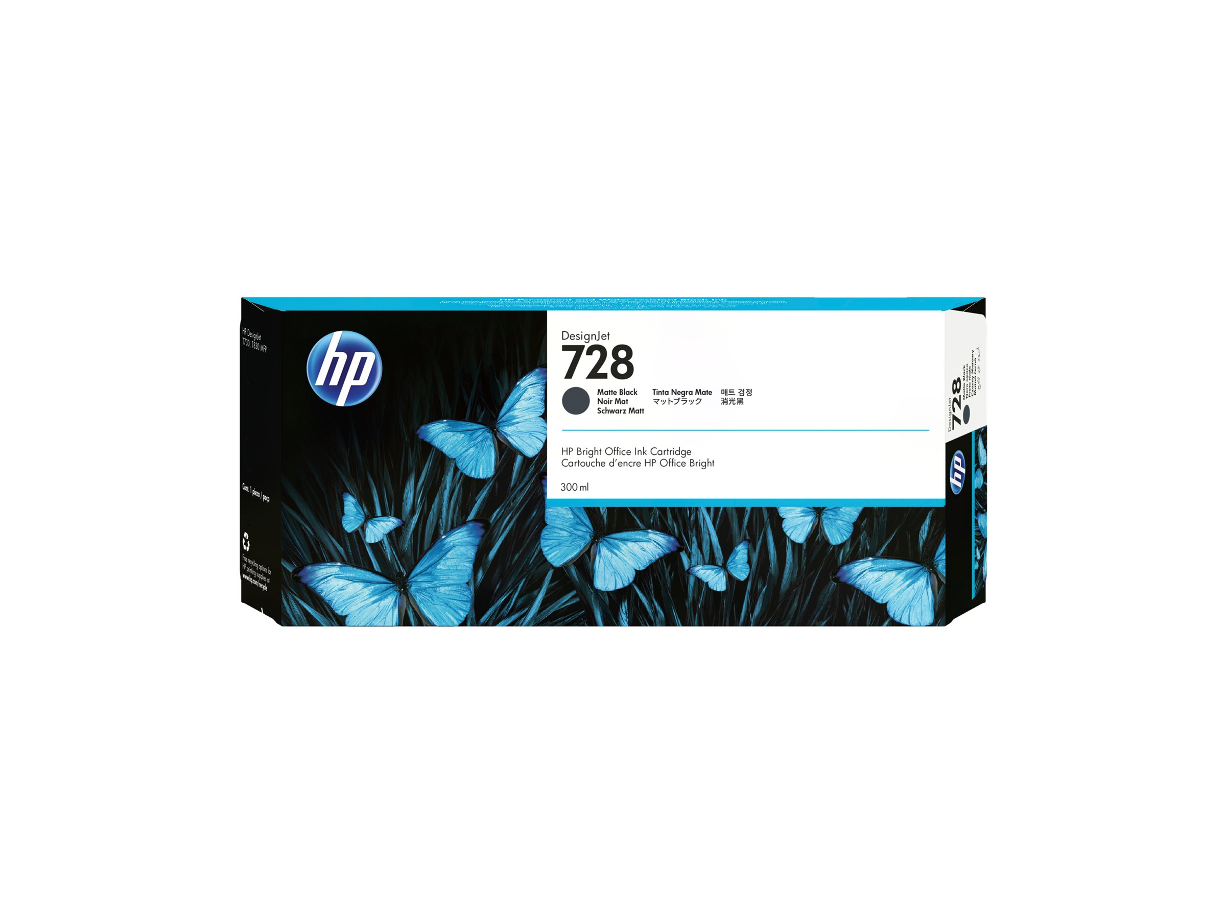 HP 728 300-ml Matte Noir