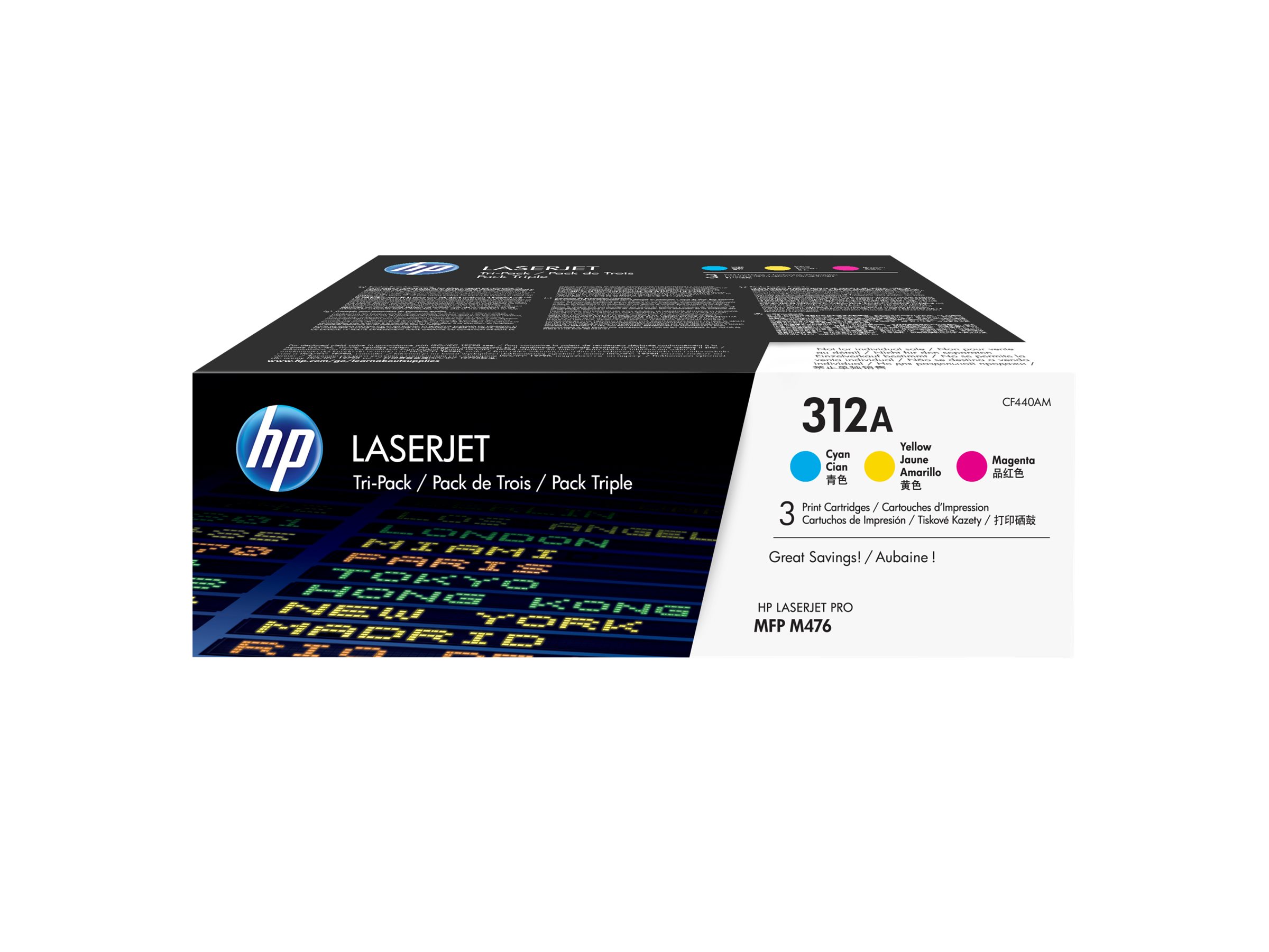 HP 312A  3x  Dreifarbig  LaserJet    Tonerpatrone