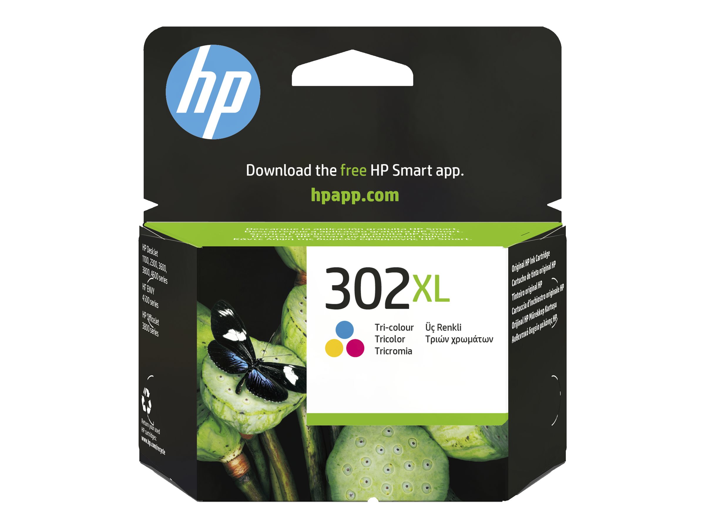HP 302XL High Yield Tri-color Original ink cartridge