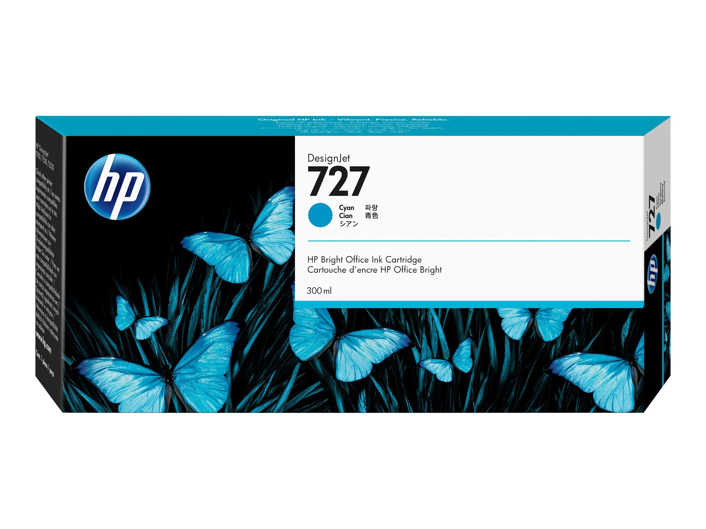 HP 727 300-ml Cyan DesignJet Ink Cartridge print head