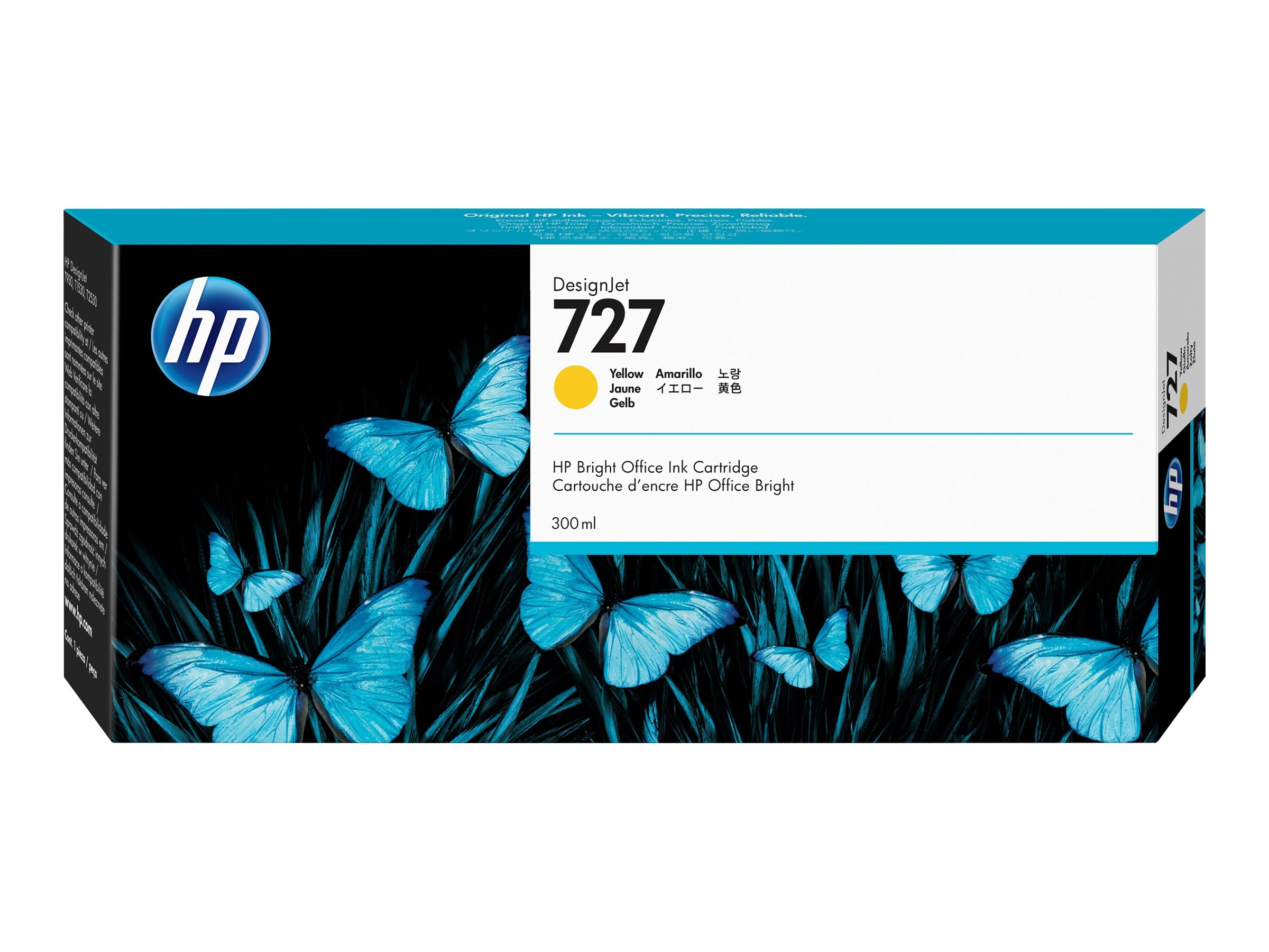 HP 727 300-ml Yellow DesignJet Ink Cartridge print head