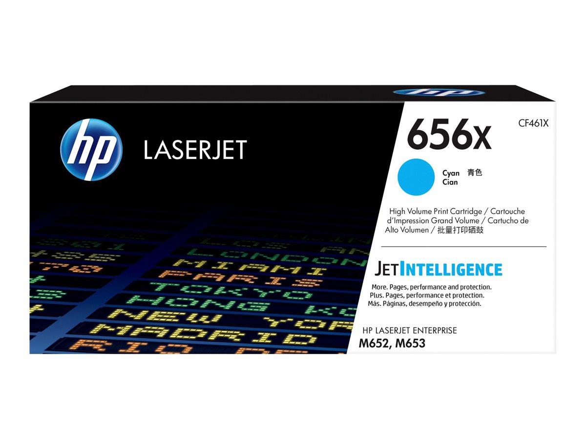 HP 656X High Yield Cyan Original LaserJet toner cartridge