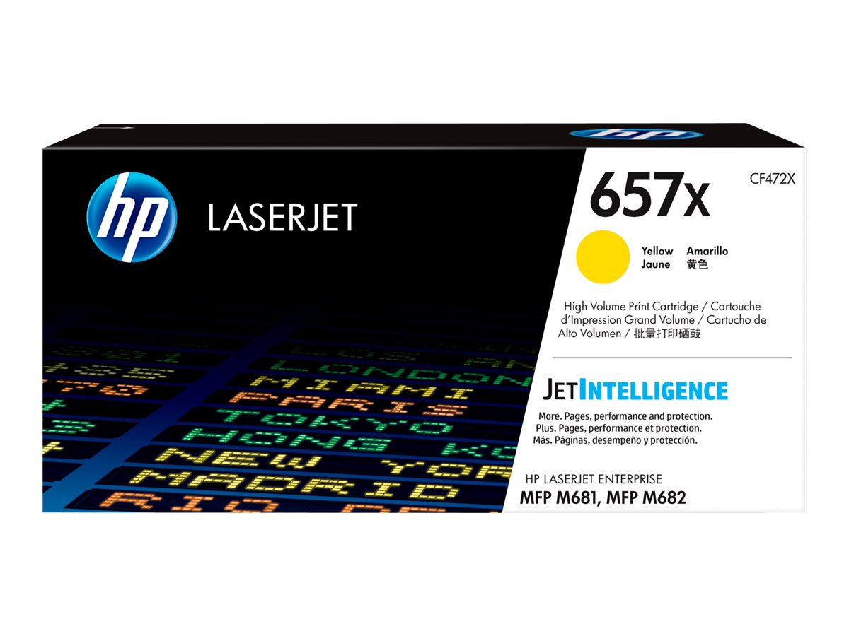 HP 657X LJ Toner Cartridge Yellow HY