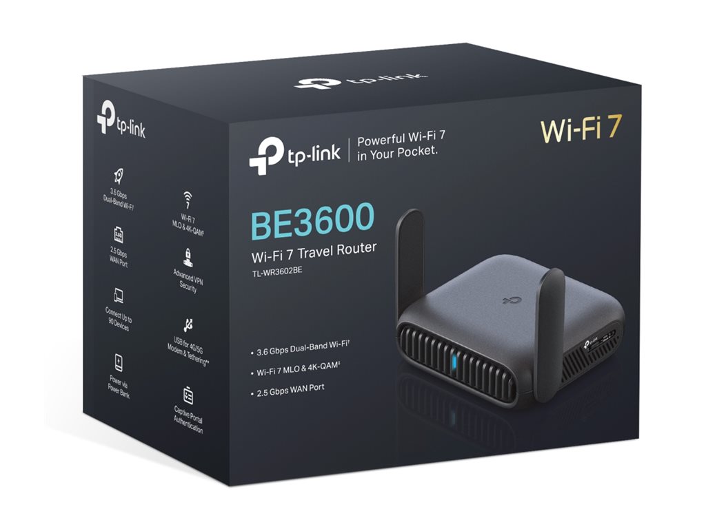 TP-Link BE3600 Wi-Fi 7 wireless router