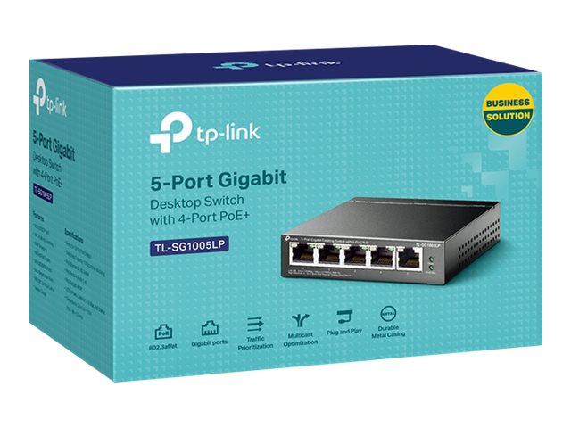 TP-Link Switch 5x GE TL-SG1005LP (davon 4xPOE+) V4.6