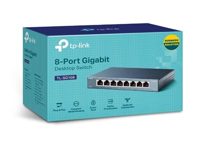 TP-Link Switch 8x GE TL-SG108 Metall Gehäuse V9.4