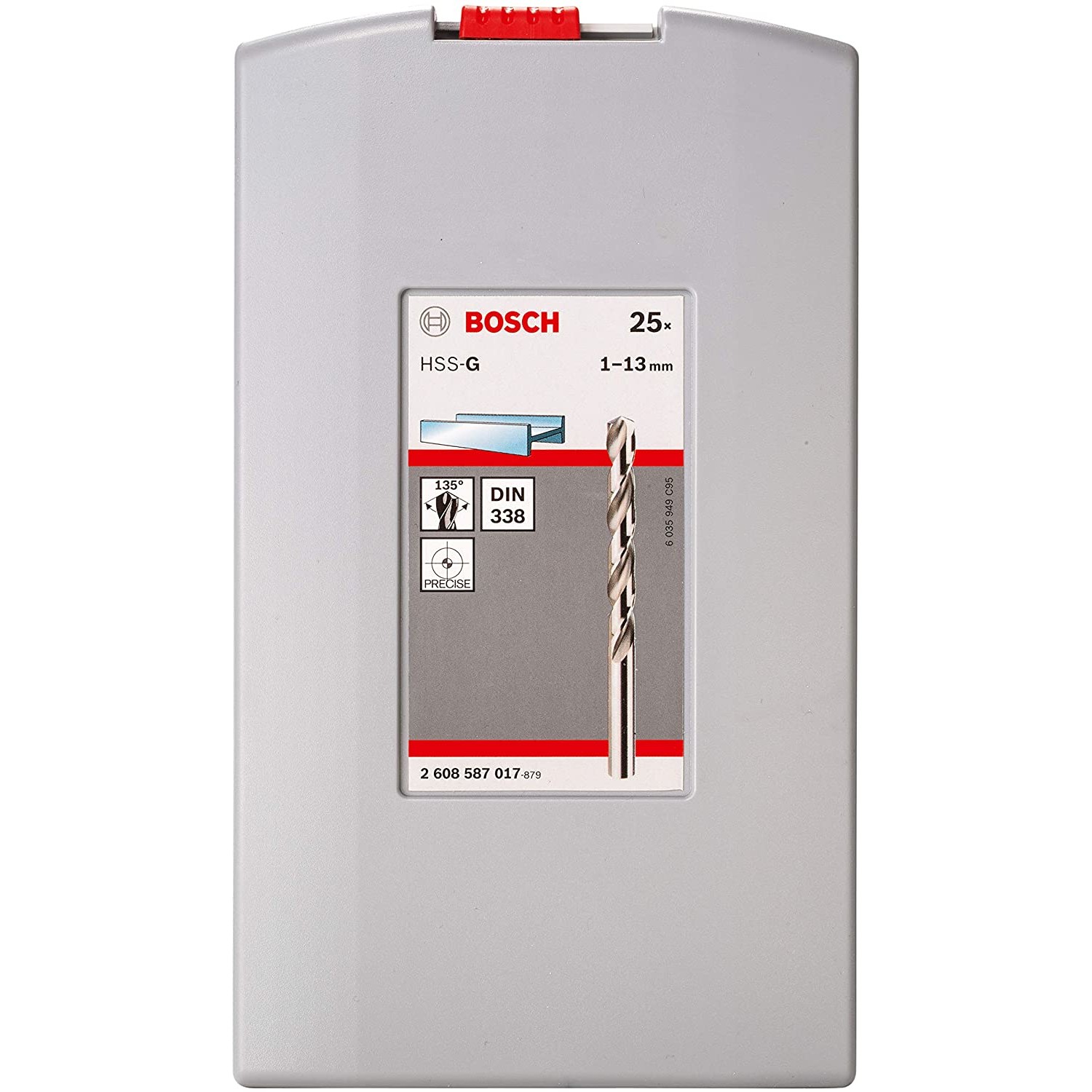 Bosch Metallbohrer-Set HSS-G 2608587017 ProBox 25tlg DIN 338 135° 1-13mm