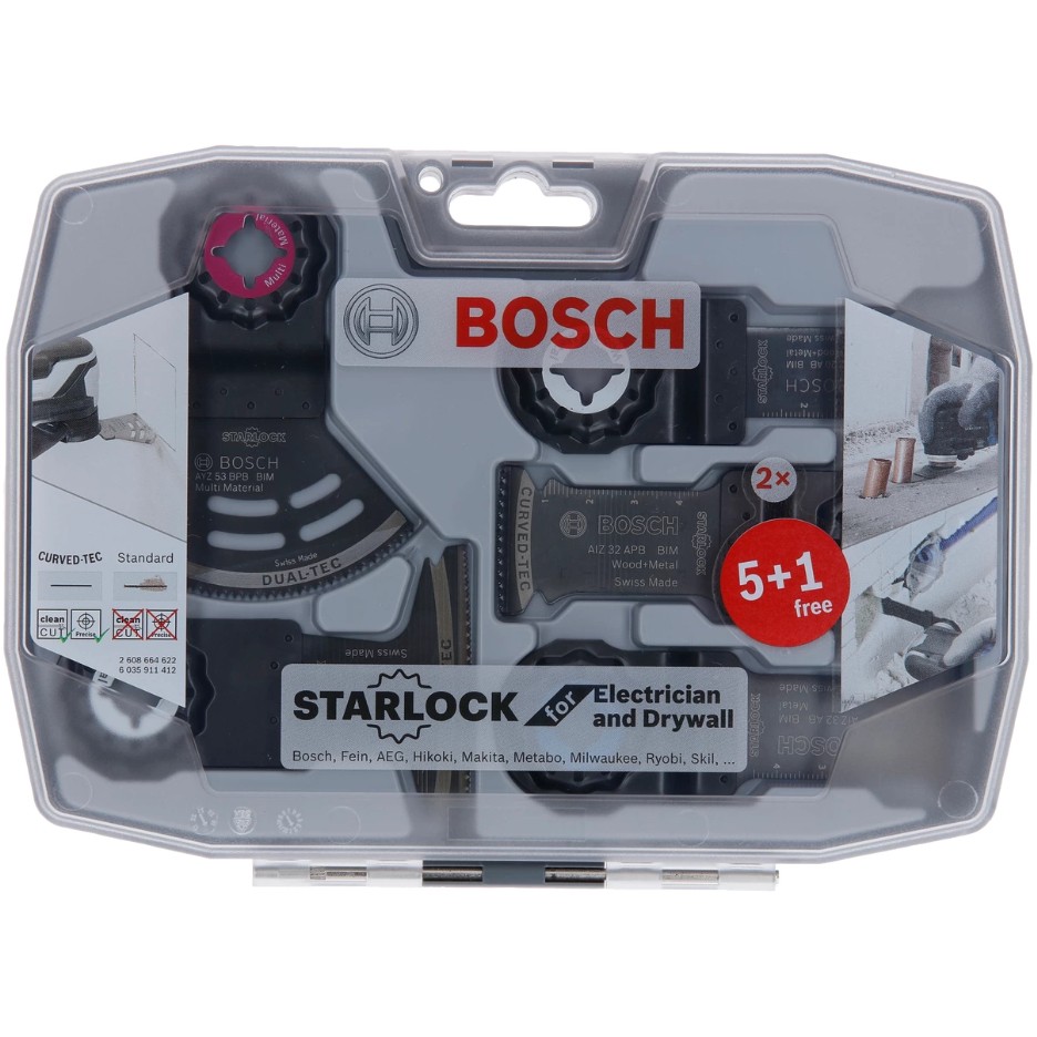 Bosch RB Set Starlock 6tlg. 2608664622 f.Electrician&Drywall