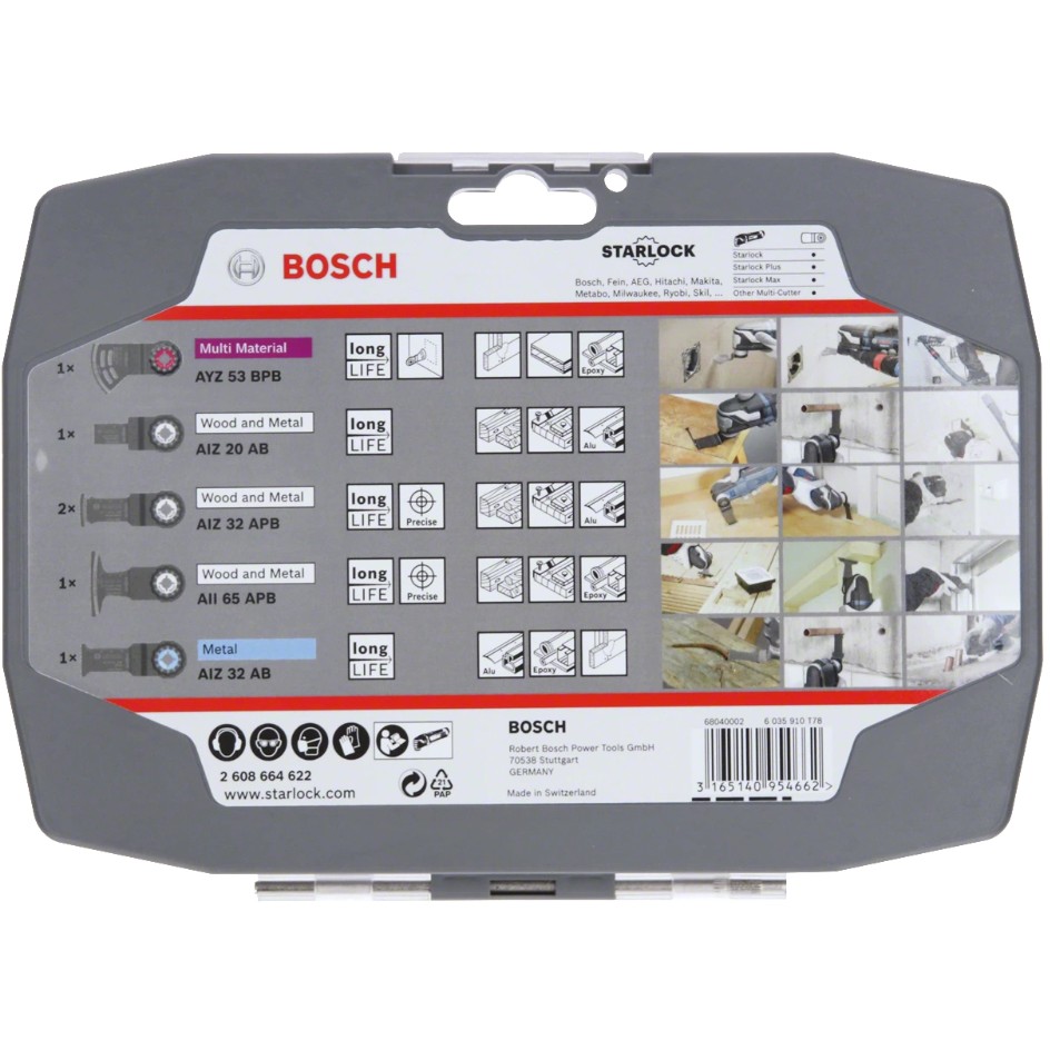 Bosch RB Set Starlock 6tlg. 2608664622 f.Electrician&Drywall