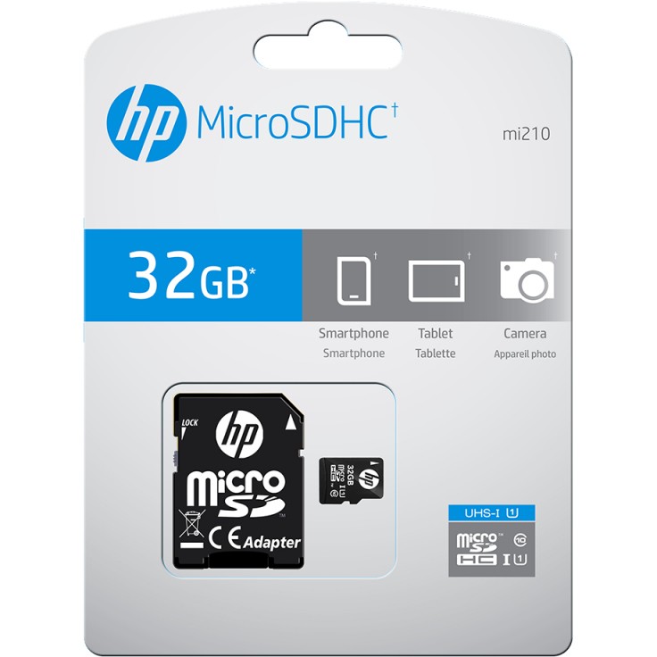 SD MicroSD HC Card 32GB HP mi210