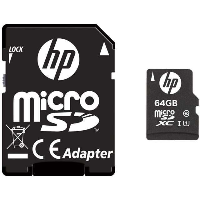 SD MicroSD XC Card 64GB HP mi210
