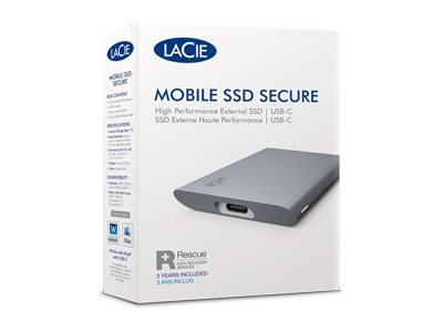 LACIE Mobile SSD 2TB Secure USB-C