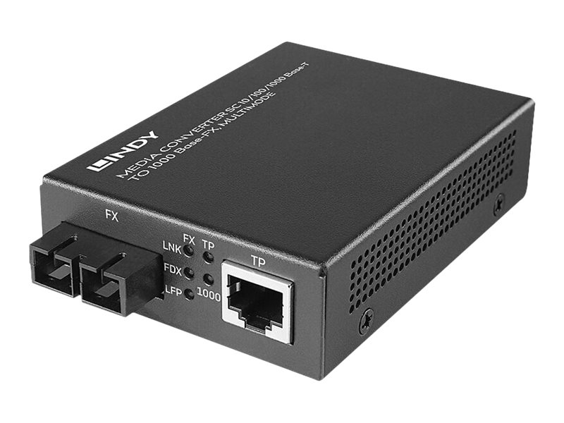 Lindy 25119 Netzwerk Medienkonverter 850 nm Multi-Modus Schwarz