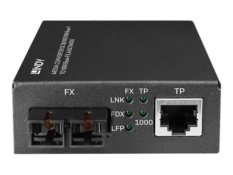 Lindy 25119 Netzwerk Medienkonverter 850 nm Multi-Modus Schwarz
