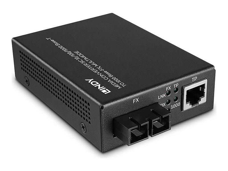 Lindy 25119 Netzwerk Medienkonverter 850 nm Multi-Modus Schwarz
