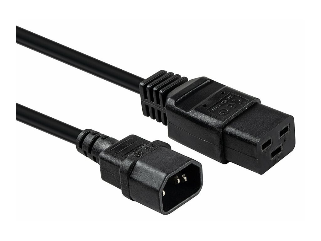 LINDY 1m C14 an C19 Netzverlängerungskab