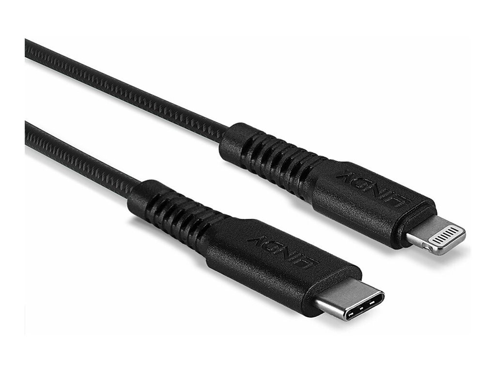 Lindy 31287 Lightning-Kabel 2 m Schwarz