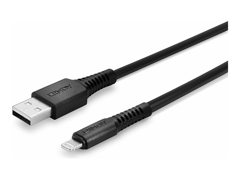 Lindy 31320 Lightning-Kabel 1 m Schwarz