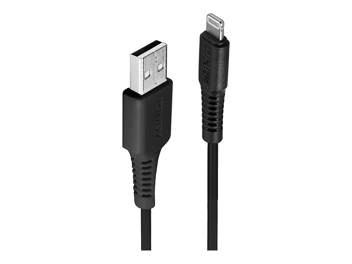 Lindy 31320 Lightning-Kabel 1 m Schwarz
