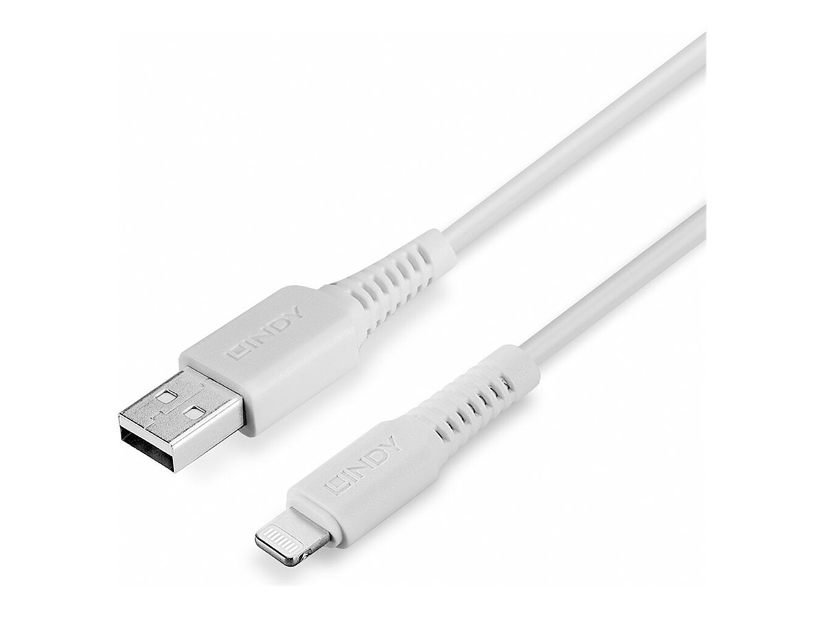 LINDY USB an Lightning Kabel weiß 1m