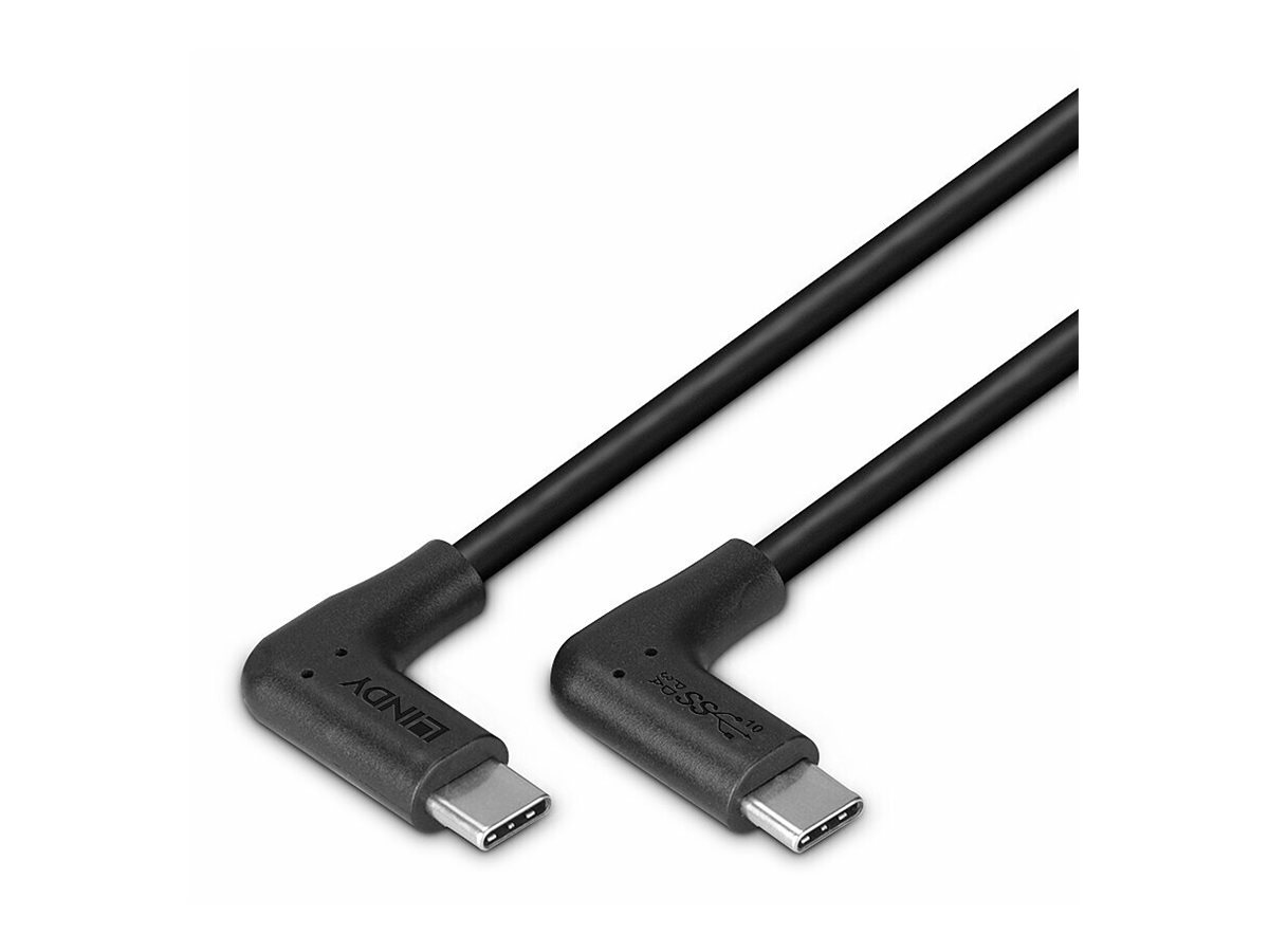 LINDY 1.5m USB 3.2 Typ C Kabel 2 x 90 Grad gewinkelt