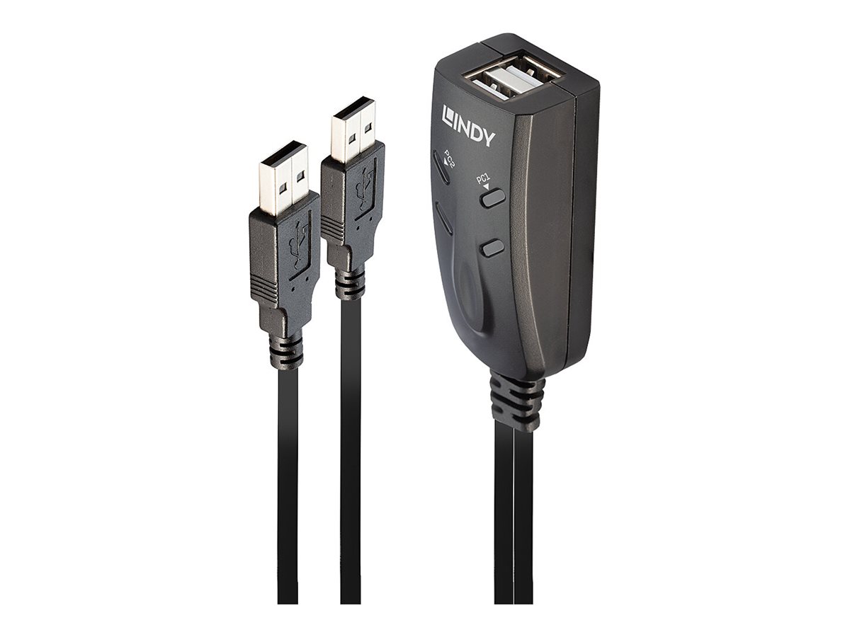 Lindy 32165 Tastatur/Video/Maus (KVM)-Switch Schwarz