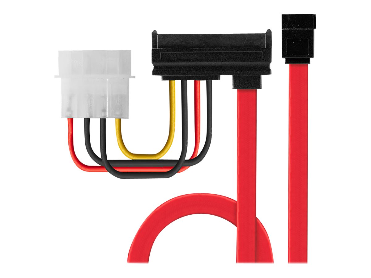 LINDY 0.3m Internes SATA- & Stromkabel passiv