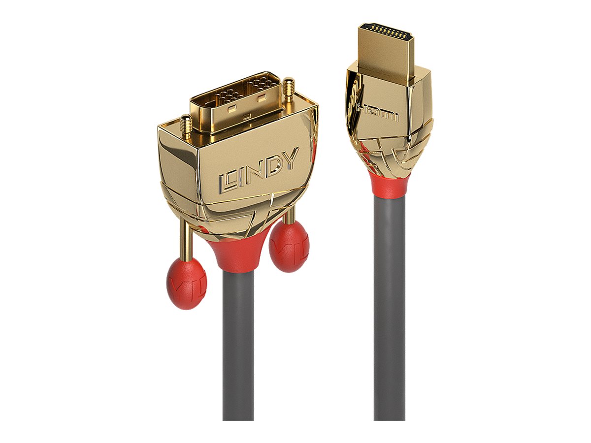LINDY 1m Gold HDMI an DVI-D-Kabel