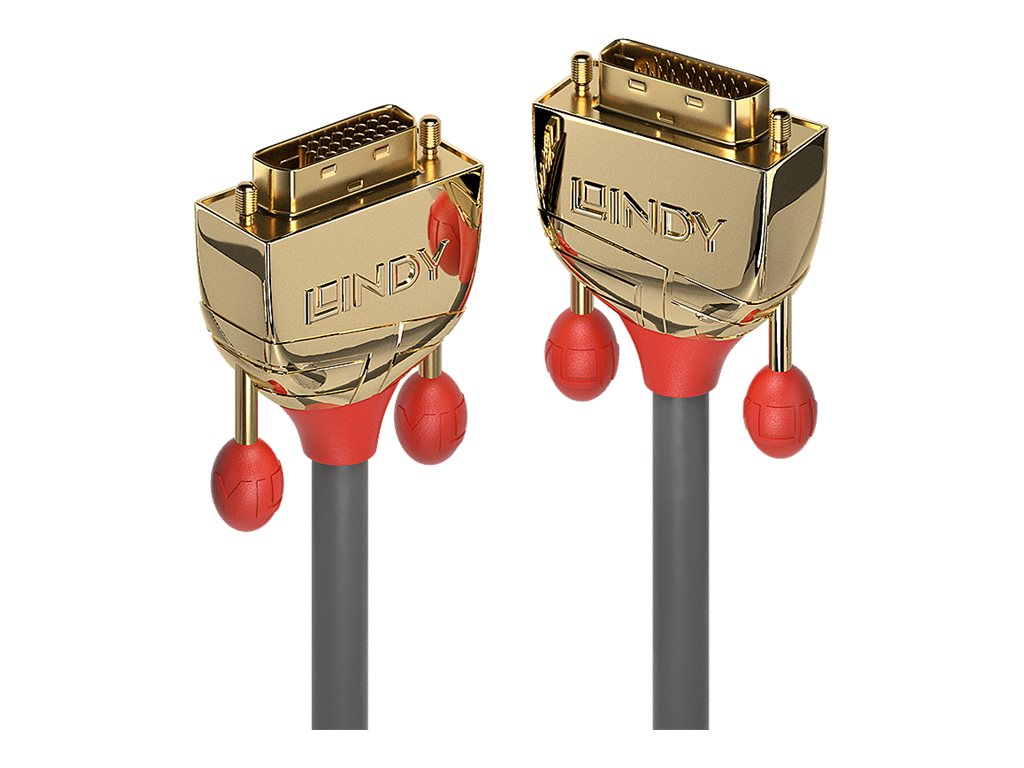 LINDY 5m DVI-D Dual Link Kabel Gold