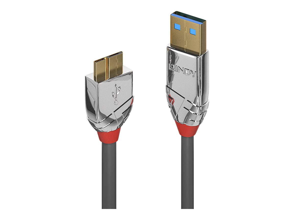 LINDY 0,5m USB 3.0 A/Micro-B Kabel Cromo