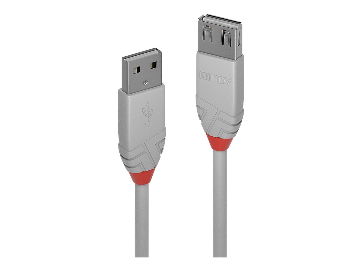 Lindy 36711 USB Kabel USB 2.0 0,5 m USB A Grau