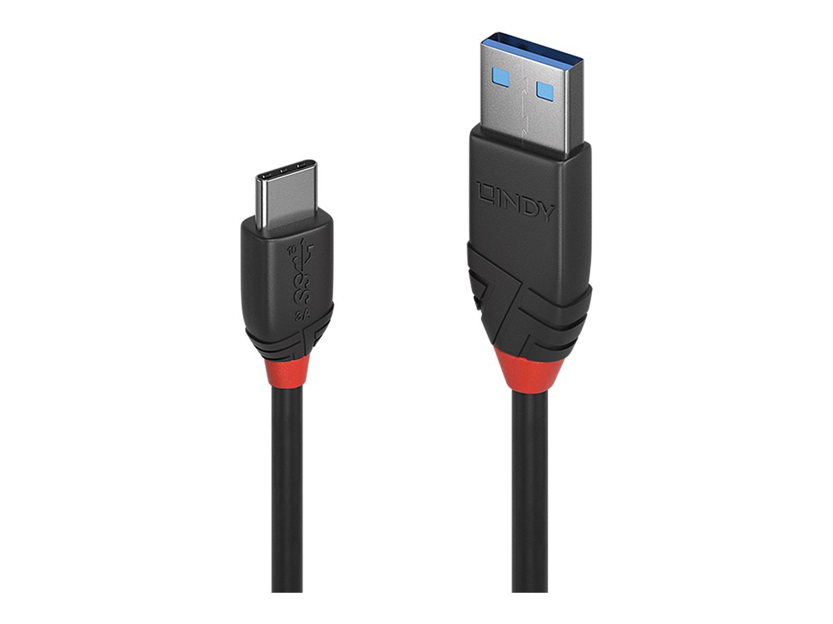 LINDY 1m USB 3.2 C/A Kabel 3A Black