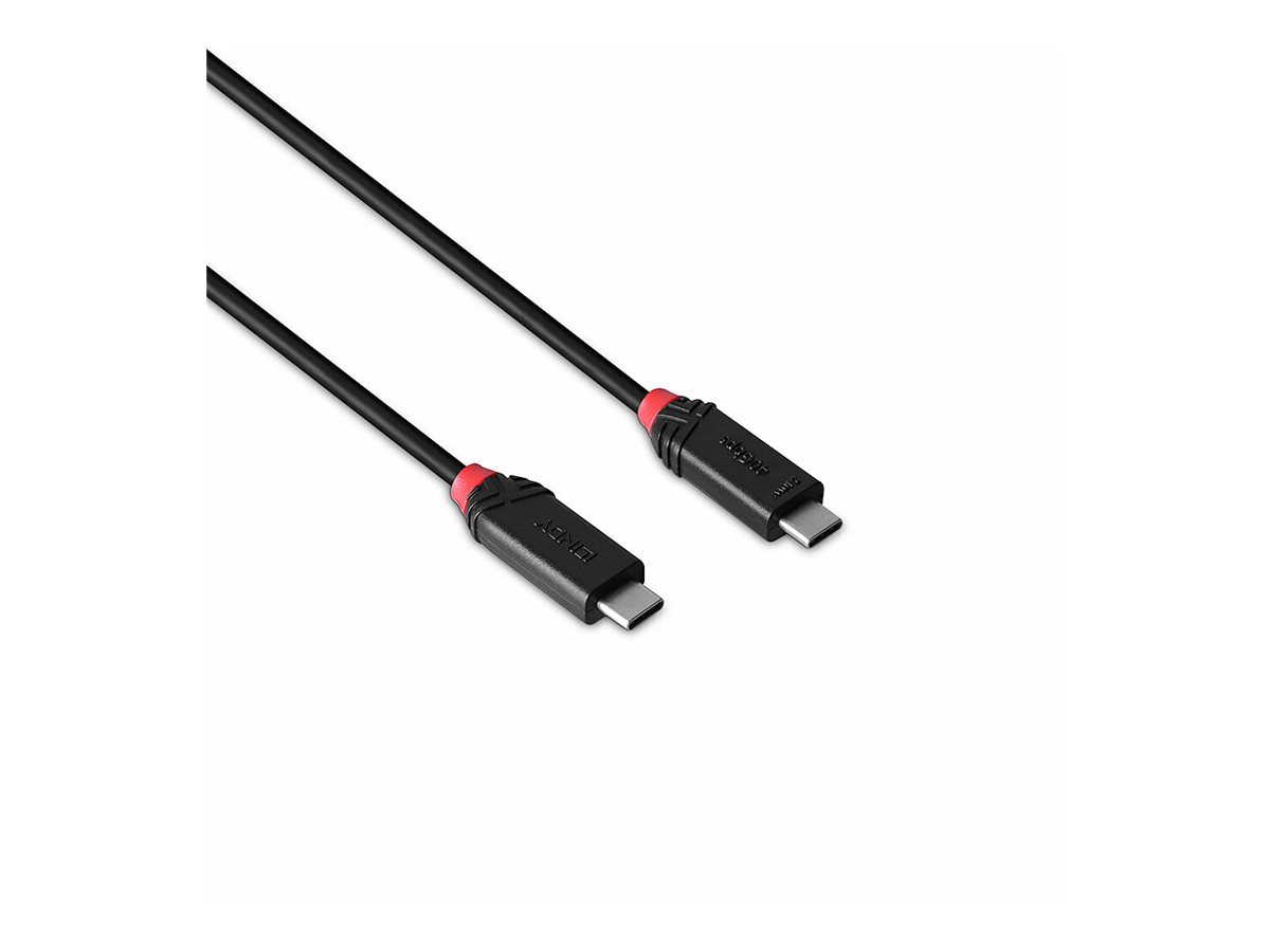 LINDY 0,5m USB4 240W Typ C Kabel Black