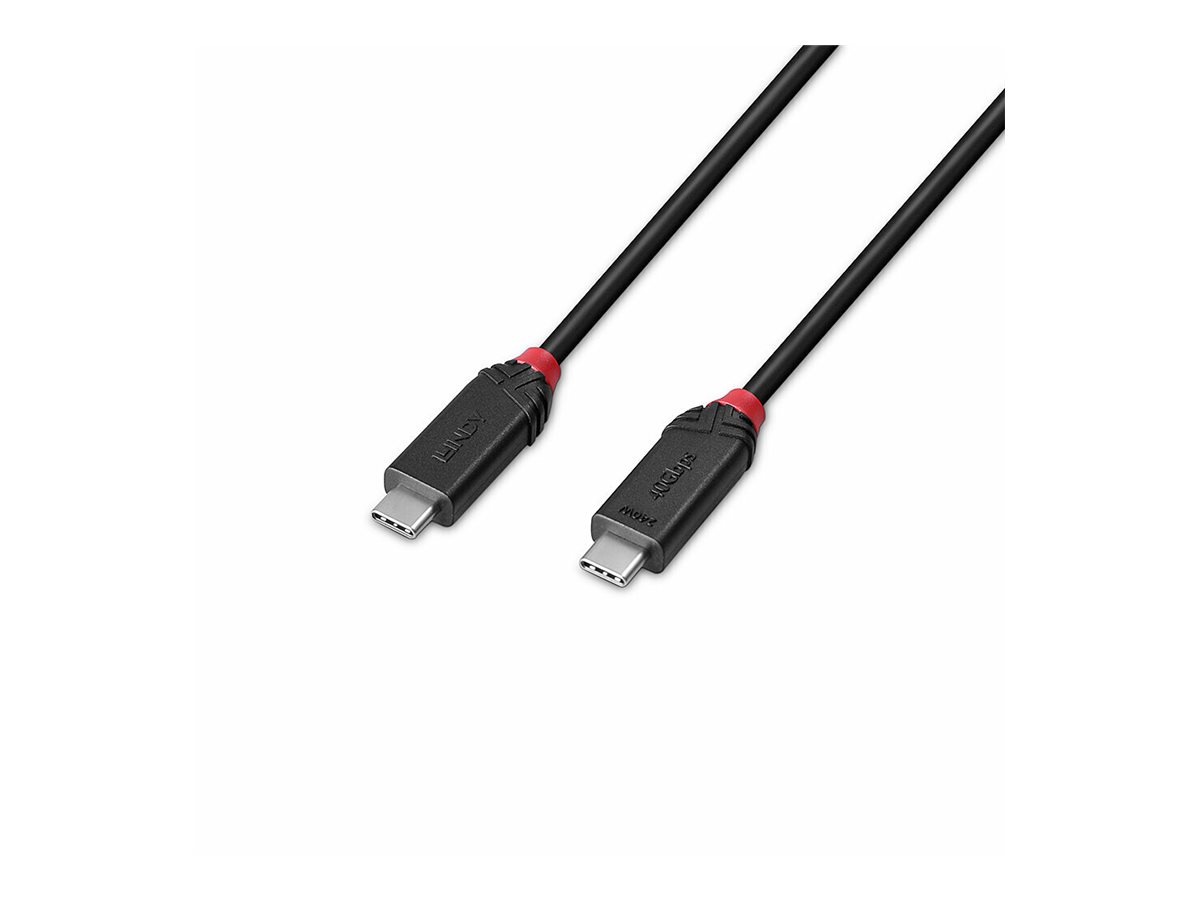 LINDY 1m USB4 240W Typ C Kabel Black