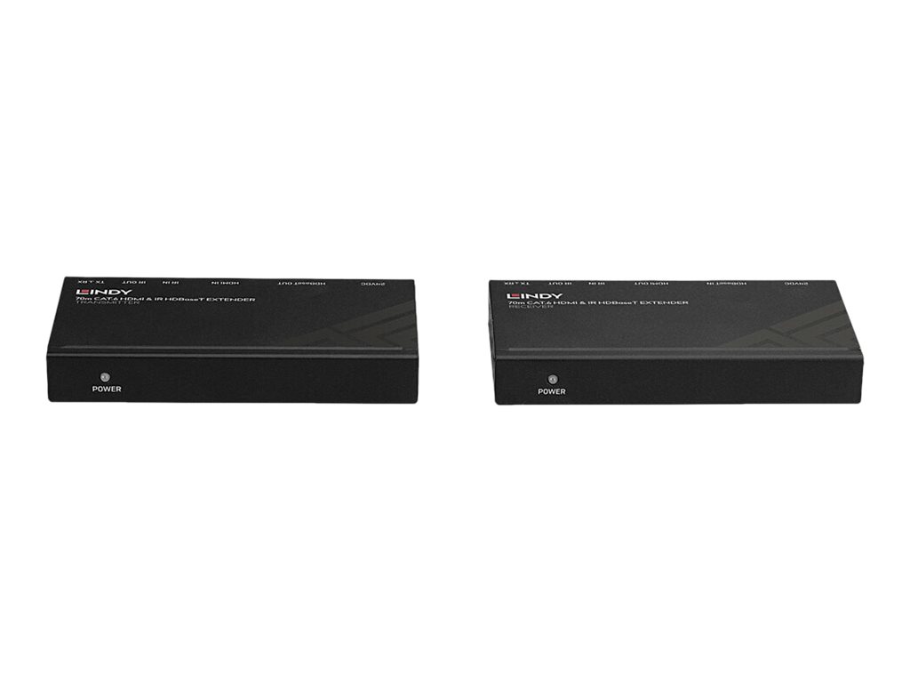 LINDY Extender HDMI & IR über Cat6 inkl. PoC UHD 4K 70m