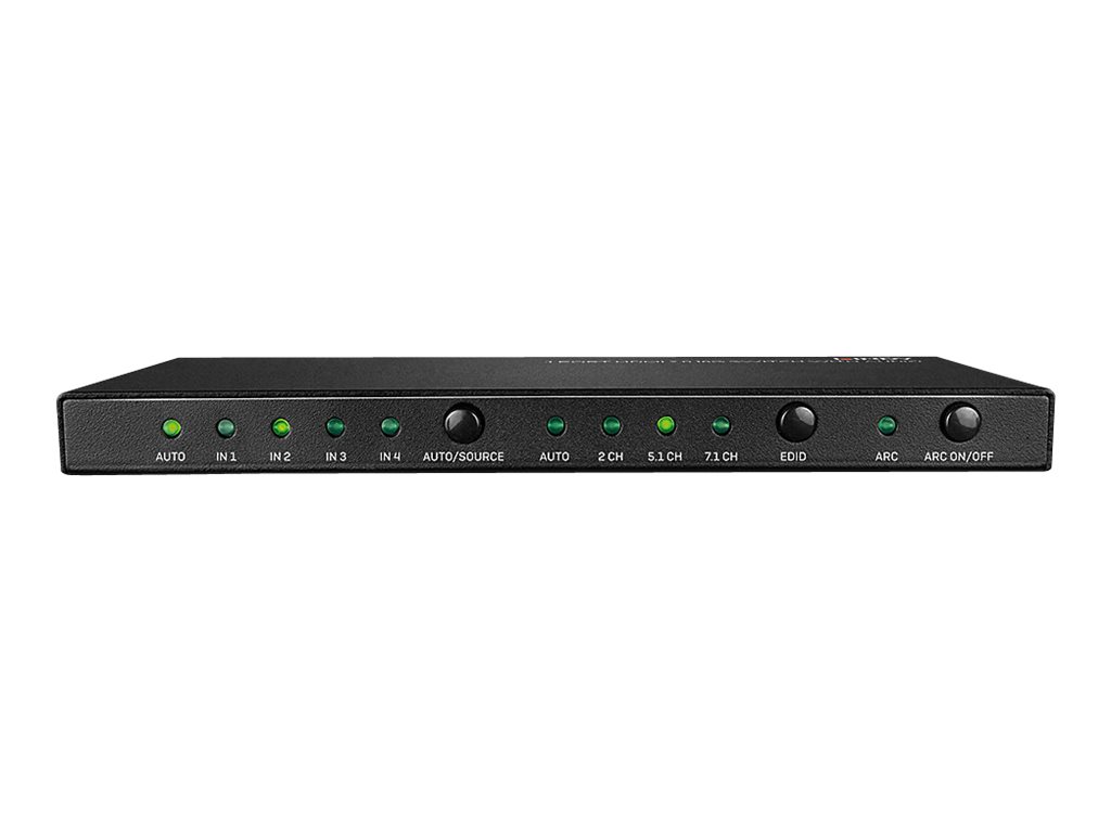 LINDY 4 Port HDMI 2.0 18G Switch mit Audio