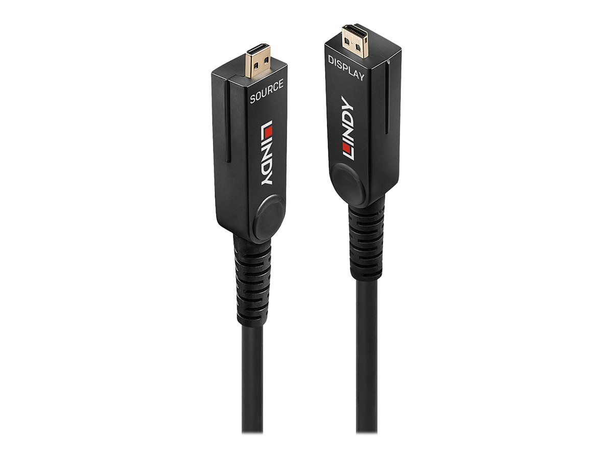 LINDY 10m Fibre Optic Hybrid Micro-HDMI
