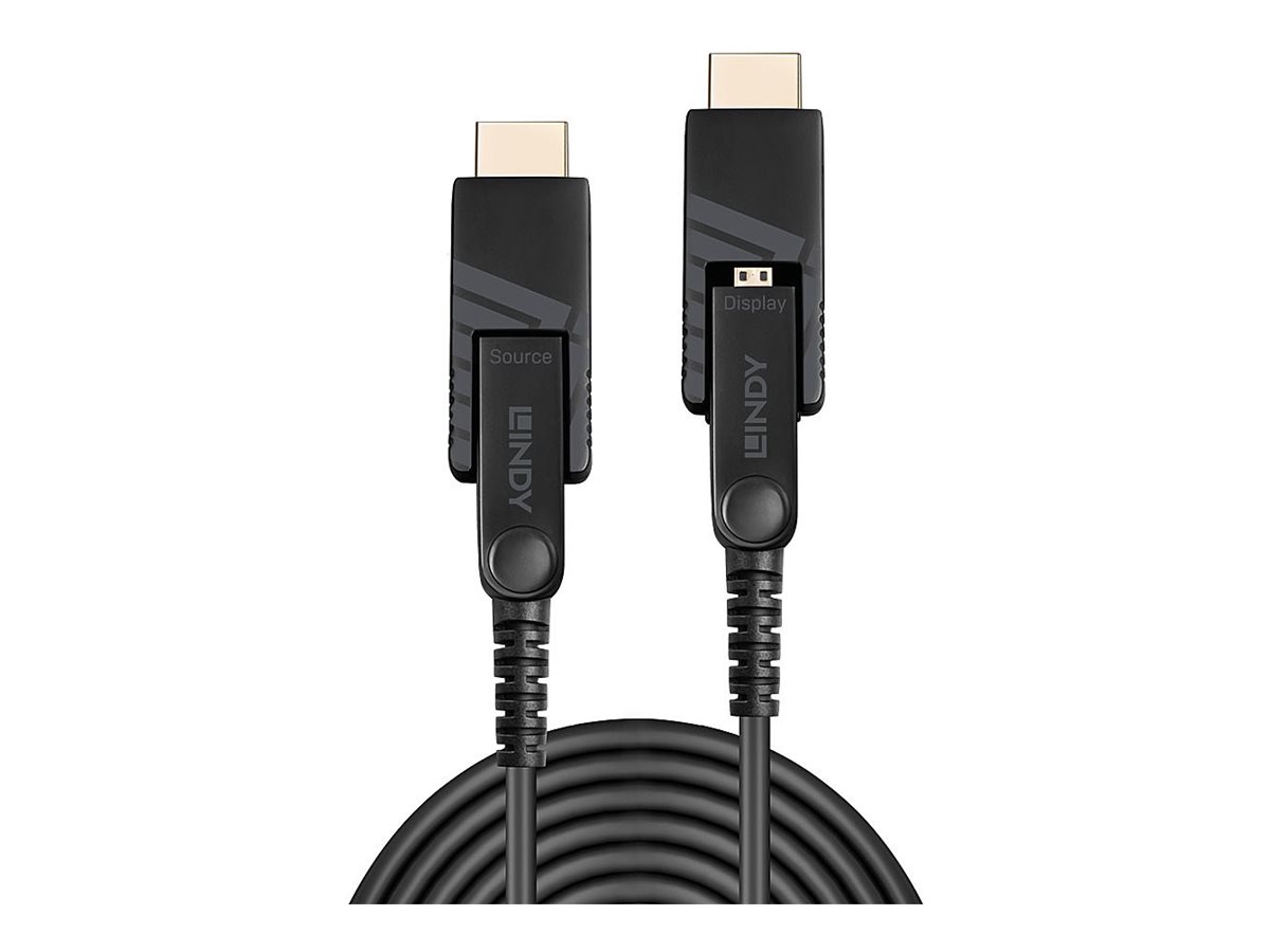LINDY 10m Fibre Optic Hybrid Micro-HDMI